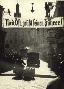 Bilder vom Empfang des Führers in 1938.
