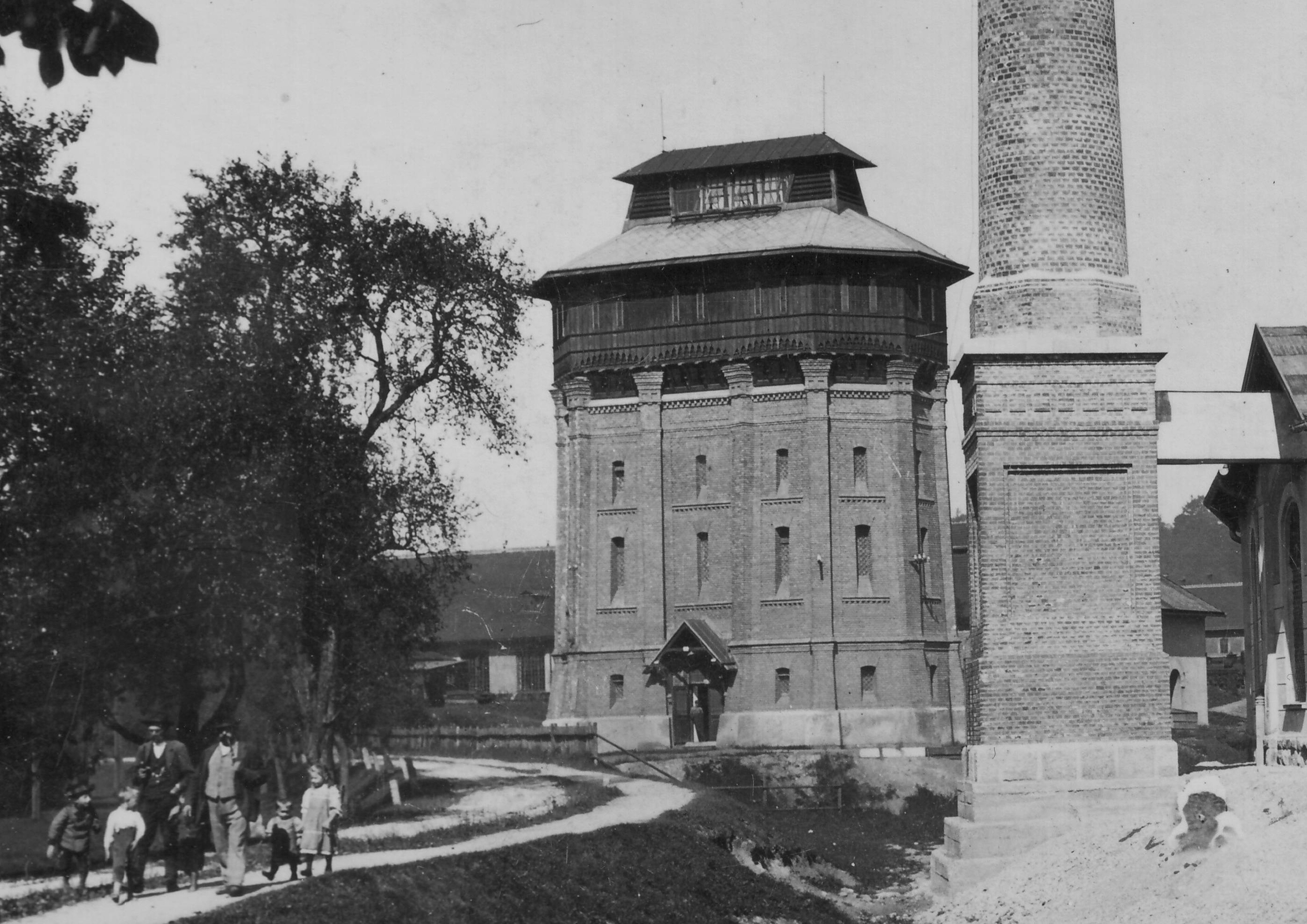 Wasserturm in Eggersdorf um 1908