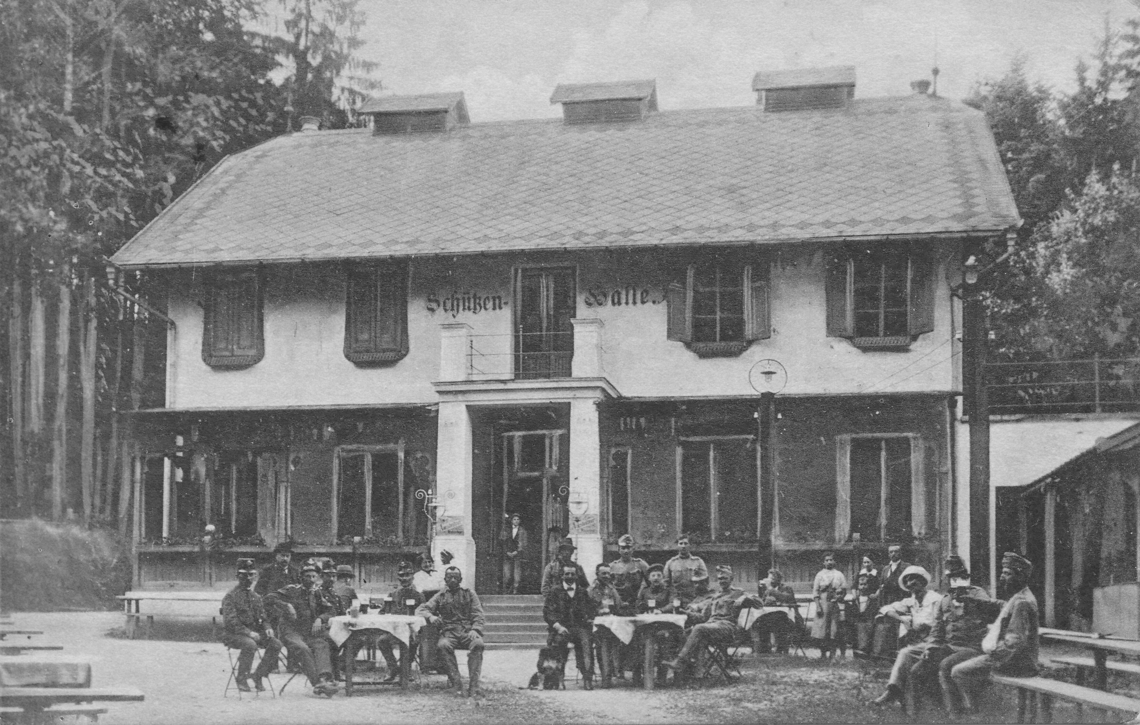 Schützenhalle um zirka 1915